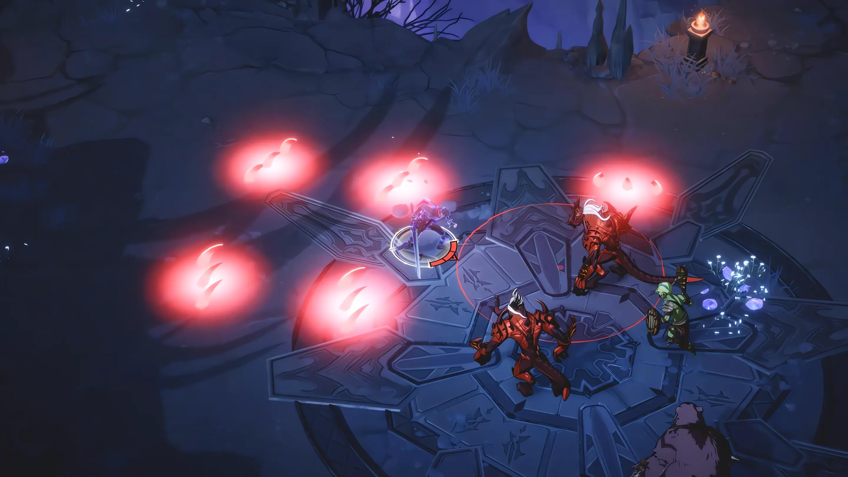 Shadows fighting in an arena, official gameplay