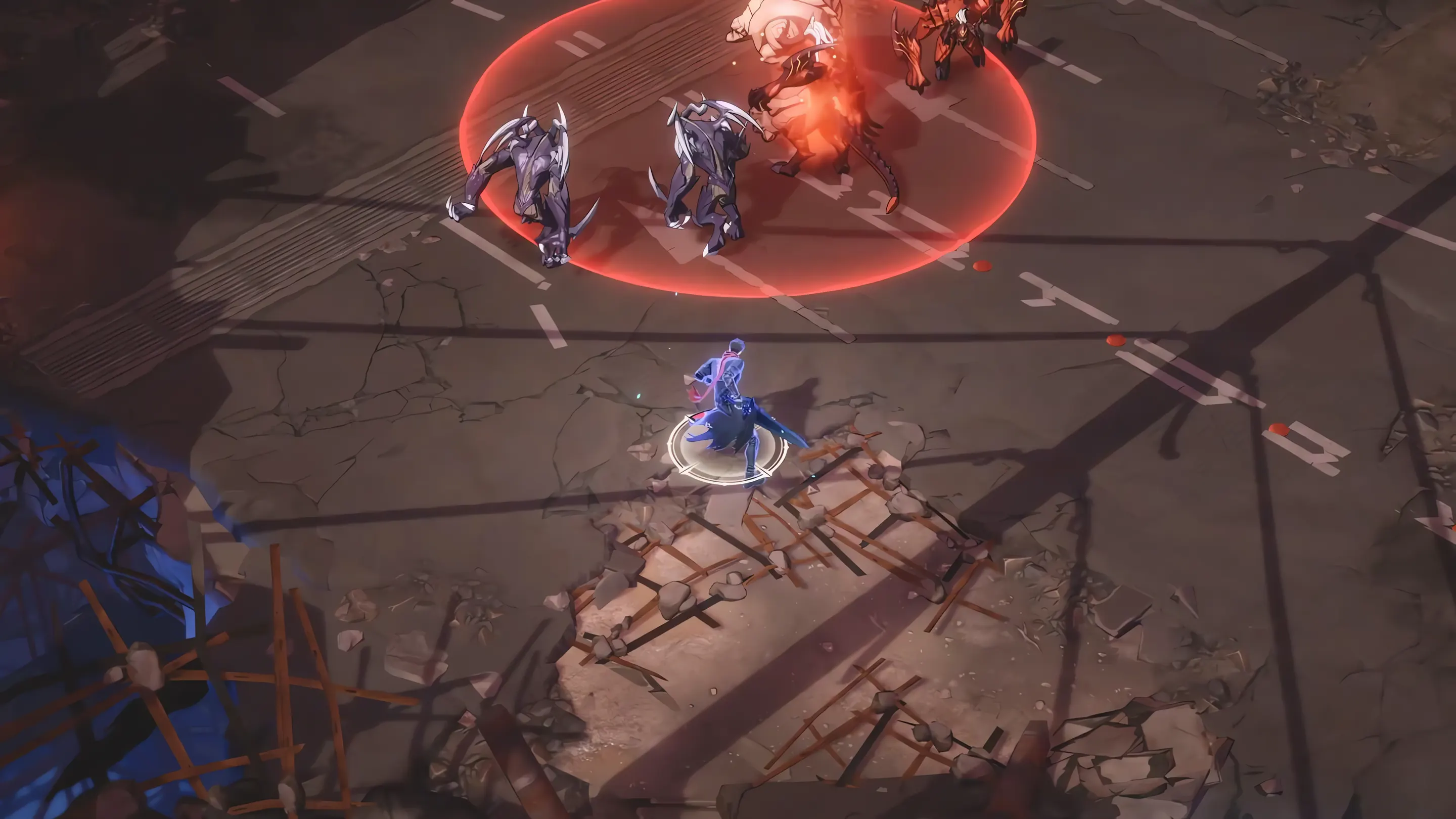 White Flames Authority in combat, official gameplay